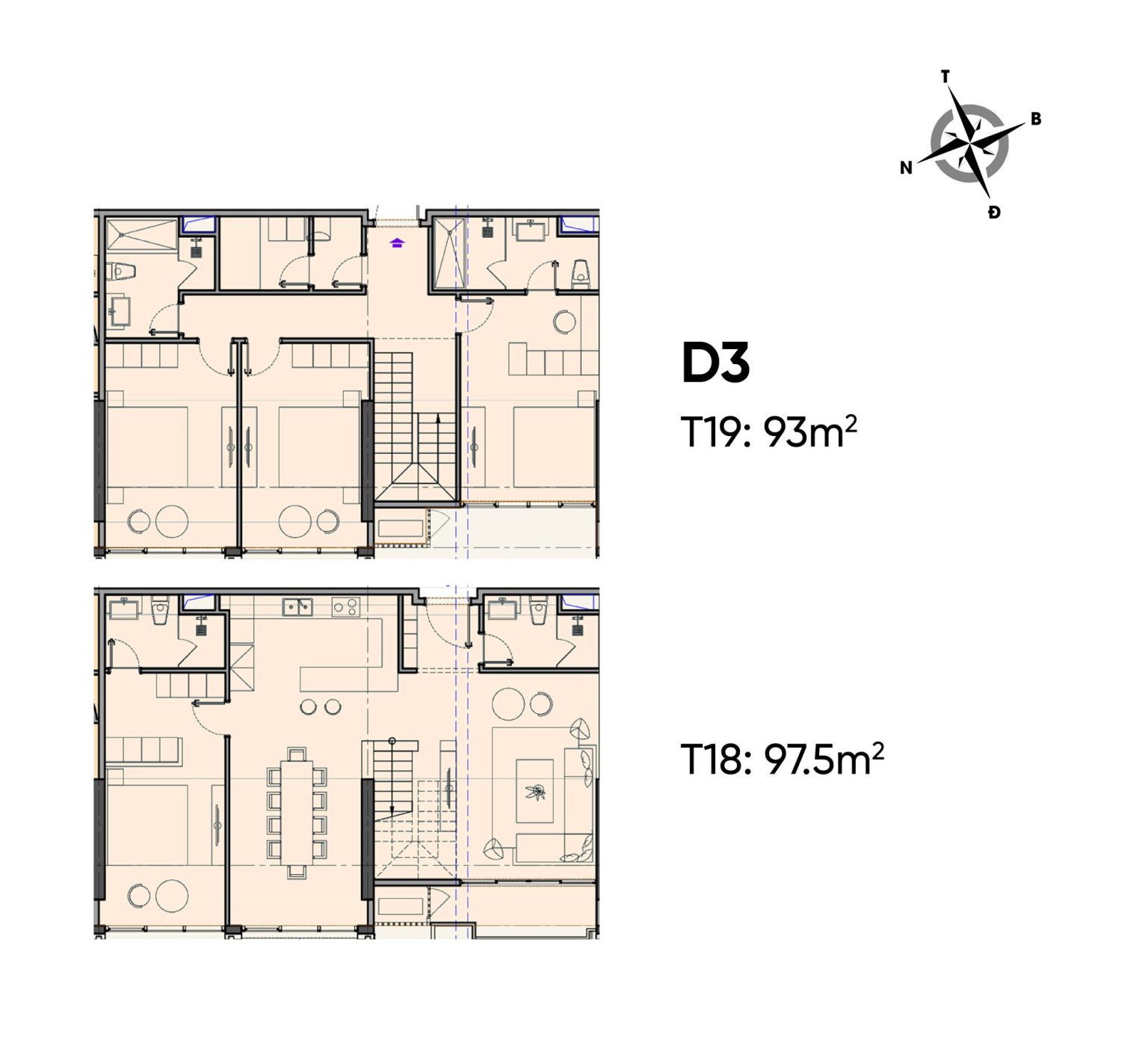 Thiết kế căn hộ Duplex dự án Celestine Westlake Võ Chí Công