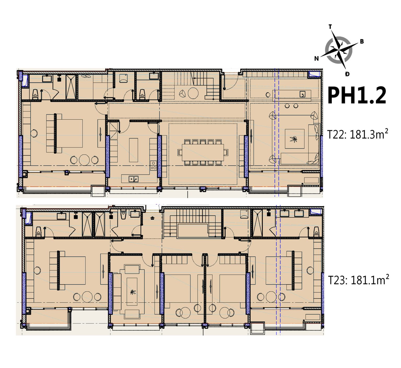 Thiết kế căn hộ Penthouse dự án Celestine Westlake Võ Chí Công