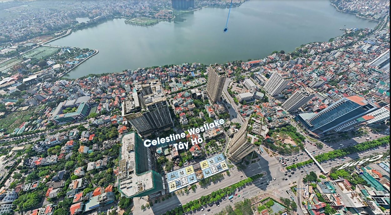 vị trí dự án celestine westlake võ chí công tây hồ